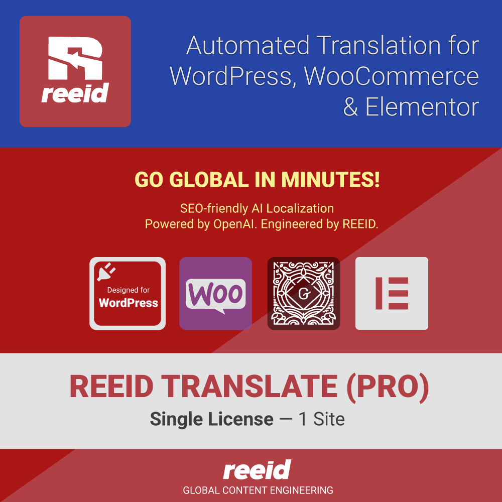 REEID Translate Pro — Single License