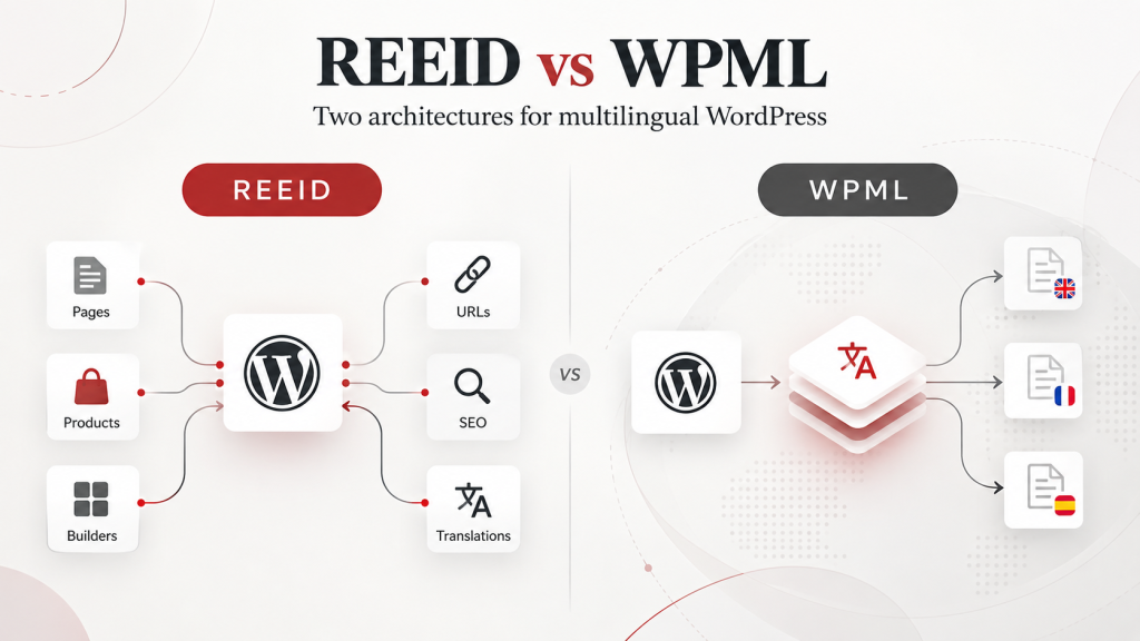 REEID vs WPML multilingual WordPress architectures