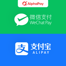 AlphaPay for WeChat Pay, Alipay, UnionPay, and Credit Card（微信支付，支付宝，银联，信用卡支付） logo