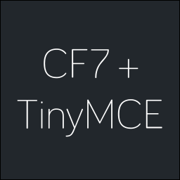 Contact Form 7 – email body TinyMCE editor logo