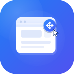 Draggable Content – create layouts visitors can move and explore logo