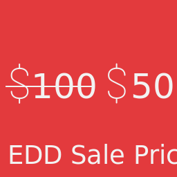 Sale Price for EDD logo