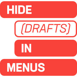 Hide Drafts in Menus logo