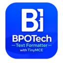 BPOTech Text Formatter with TinyMCE logo