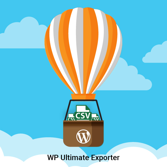 Export All Posts, Products, Orders & Users | WP Ultimate Exporter | WordPress CSV Export logo