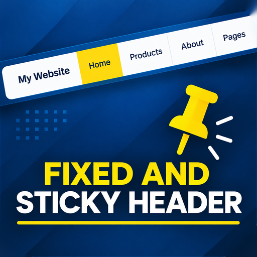 Fixed And Sticky Header logo