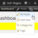 Ozh' Admin Drop Down Menu logo