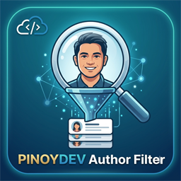 Pinoydev Admin Post Author Search Filter logo