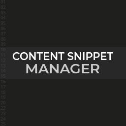 Content Snippet Manager logo