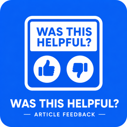 Was This Helpful? – Article Feedback logo
