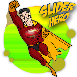 Slider Hero with Video Background, Animation logo
