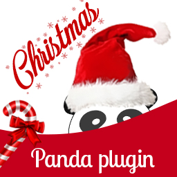 Christmas Panda logo