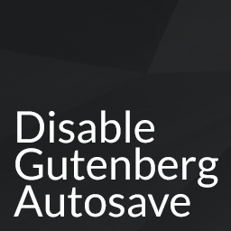 Disable Gutenberg Autosave logo