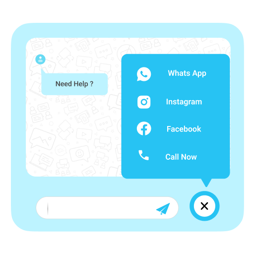 Floating Chat Buttons – Click to Call or Chat, Email logo