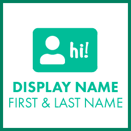 Force First and Last Name as Display Name logo