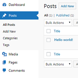 Clean WP Admin Theme – Simple design logo