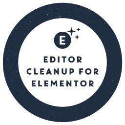 Editor Cleanup For Elementor: clean up and solve plugin conflicts with the Elementor editor logo