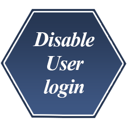 Disable User Login logo