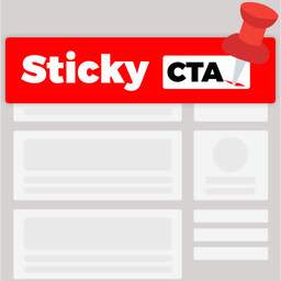 Sticky CTA – Sticky Floating Notification bar, Buttons, Call To Action A/B Testing logo