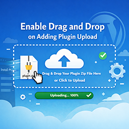 Enable Drag and Drop on Adding Plugin Upload logo
