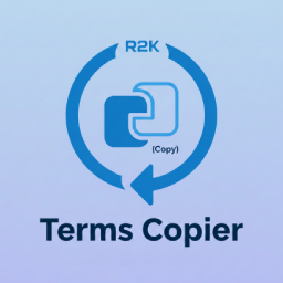 R2K Terms Copier logo