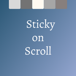Sticky on Scroll logo