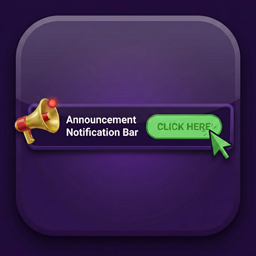 Announcement Notification Bar – Notification Top Bar & Sticky Call to Action Banner logo