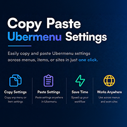 Copy Paste Ubermenu Settings logo