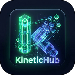 KineticHub – Animated Blocks logo