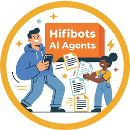 HiFiBots AI Agents – AI Content Writer, Chatbot & Inline Editor logo