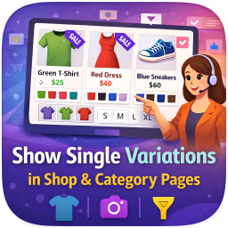 Show Variations as Single Products for WooCommerce logo