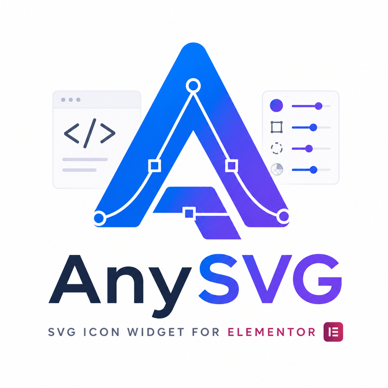 AnySVG – Custom icon widget for elementor logo