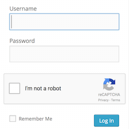 Login No Captcha reCAPTCHA logo