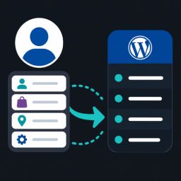 My Account navigation to menu logo