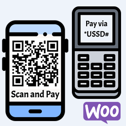 QR Code Payment with USSD Mobile Banking Payment logo