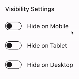 Visibility Controls for Editor Blocks logo
