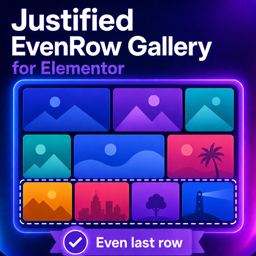 Justified EvenRow Gallery for Elementor logo