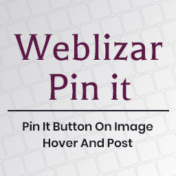 Weblizar Pin It Button On Image Hover And Post logo