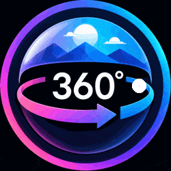 Photo Sphere Viewer – 360° Panorama, Virtual Tour, 360 Video & AR 3D Model Viewer logo