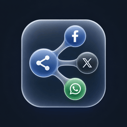 Ezsha – Simple Liquid Glass Share Button logo