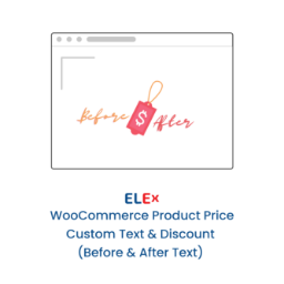 ELEX WooCommerce Product Price Custom Text (Before & After Text) and Discount logo