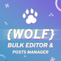WOLF – WordPress Posts Bulk Editor and Manager Professional logo