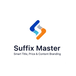 Suffix Master – Smart Title, Price & Content Branding logo