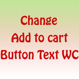 Change Add To Cart Button Text WC logo