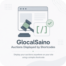 GlocalSaino Auctions Displayed by Shortcodes logo