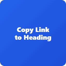 Copy Link to Heading – Easily add Anchor links for Headings logo