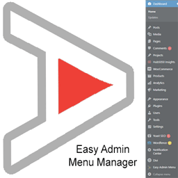 Easy Admin Menu Manager – Hide the dashboard clutter logo