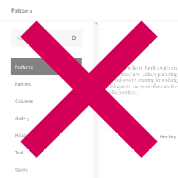 Disable Remote Patterns logo