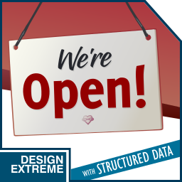 We’re Open! logo