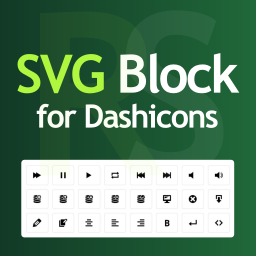 SVG Block for Dashicons by RotiStudio logo